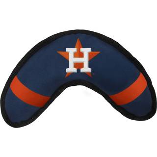 Pets First MLB Houston Astros Boomerang Tough Nylon Legetj til hunde og katte med indre squeaker.