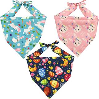 Lamphyface 3 Pack Easter Dog Bandana Trekant Hagesmk trklde tilbehr