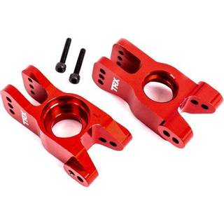 Traxxas - TRX9552R - Carriers, stub axle, 6061-T6 aluminum (red-anodized) (left and right)/ 3x18mm CS (with threadlock) (2)