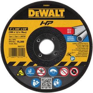 Dewalt skærehjul hele formålet 4-tommer (DW8061B5) 4 tommer med 0,045 tommer