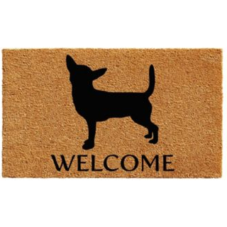 Calloway Mills 103001729 Chihuahua Doormat 17 """" X 29 """" Natural/Black