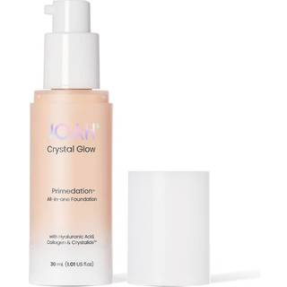 JOAH Crystal Glow Peptide-infunderet Foundation 2-i-1 multitasking koreansk makeup med sl?rende ansigtsprimer Luminizer Hydration og hudforsvar f