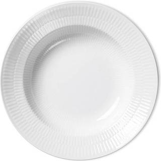 Royal Copenhagen - White Fluted Dyb Tallerken 21 cm - Dybe tallerkner