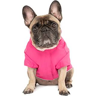 Canada Pooch Dog Slush Suit Hunde-bodysuit til regn og sne Helkrop-hundedragt Vandafvisende hundedragt (Pink 12 (11-13"""" ryglngde))