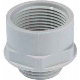 Reduktions adaptor M25/M16 plast grå