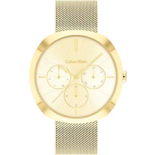 Multifunction Mesh Bracelet Watch - Gold - One Size