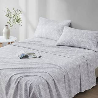Komfortrum 144TC bomuldsark indstillet ?ndbar letv?gt bl?d med elastisk dyb lomme moderne hele s?son hyggeligt senget?j matchende pillow case cal
