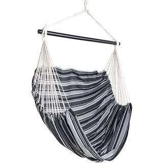 Lamia hængestol, polyester/bomuld, lærk, sort/grå/hvid