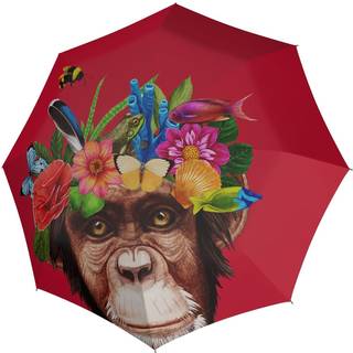 Doppler Mordern Art lang paraply (FLOWER MONKEY (26))