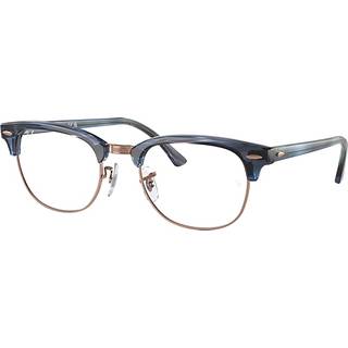 Ray - Ban Unisex RX5154 CLUBMASTER 8374 Optiske stel Acetat Blå Transparent Firkantet Normal - Blå