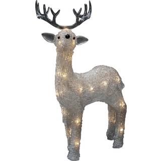 LED-rensdyrfigur udendørs IP44 klar 2.500K
