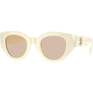 Burberry BE4390 MEADOW 406793 47 Solbriller Kvinder Hvid - Ivory White - 47mm