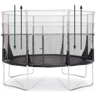 Plum 12ft Space Zone II Telescopic Trampolin inkl. Beskyttelsesnet 366 cm