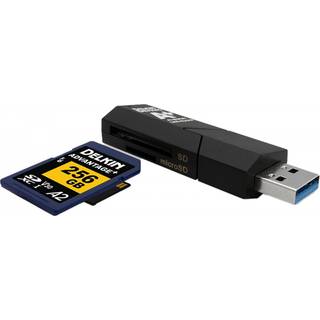 Delkin USB 3.1 SD + MicroSD A2 card reader