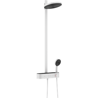 hansgrohe Pulsify S Showerpipe 260 2jet med ShowerTablet Select 400 i mat hvid