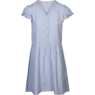 ZbyZ Dame Kjole Plus Size - Blue - 46/48