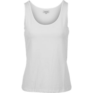 Steenholt Harmony Dame Top Plus Size - White - 48