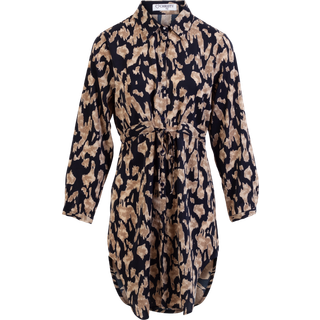 Dame Kjole Plus Size - Beige - 40