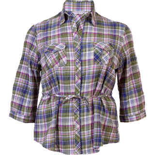 Dame Skjorte Plus Size - Green - 42
