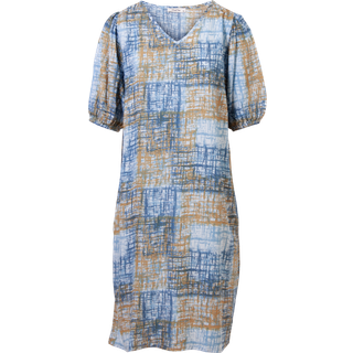 ZbyZ Dame Kjole Plus Size - Blue - 54/56
