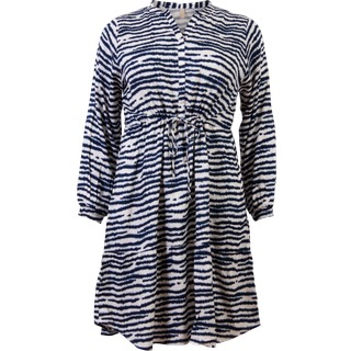 Ofelia Dame Kjole - Blue Combi - M