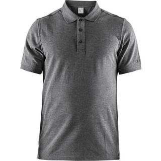 Craft - Casual Polo Pique Maend - Dk Grey Melange L