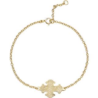 Lund Copenhagen Dagmarkors armbånd i forgyldt, 17-19 cm