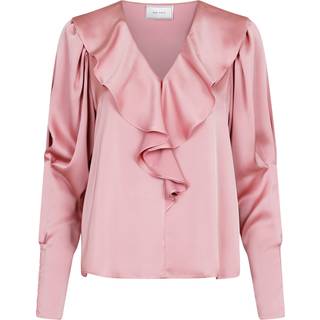 Neo Noir Sandie Sateen Bluse - Pink - str. 34