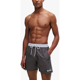 BOSS Starfish Swim Shorts - Grey - Large