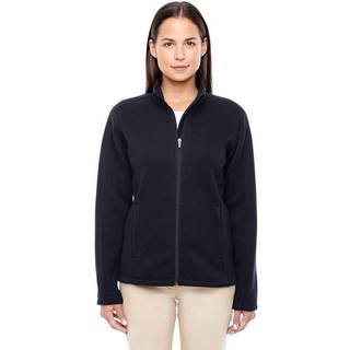 Ladies Bristol Full -Zip Sweater Fleece Jacket - Gray Heather - XS (D0102H7636T)