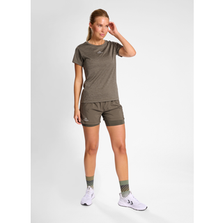 Newline Pace Melange Running Shirt Women - Beige, Size S - beige