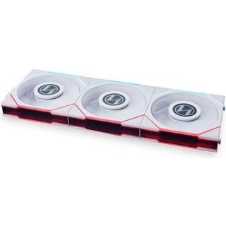 Lian Li UNI FAN TL LCD 120 (3-pack) - Kabinet køler - 120mm - Hvid med RGB - 27 dBA