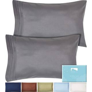 Dreamcare King Pillow Cases S?t med 2 - Dobbelt b?rstet 1500 luksusserie Mikrofiber - Konvolutlukning Rynke -gratis k?ling af pudebetr?k - King S