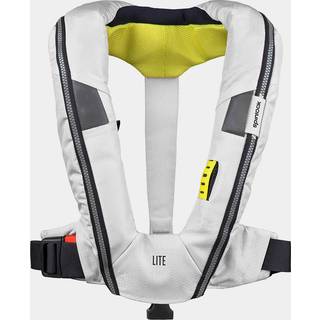 Oppustelig flydevest Spinlock Deckvest LITE 170N Bleach White, automatisk + kulsyrepatron 33 gram, One-Size (50+ kg)