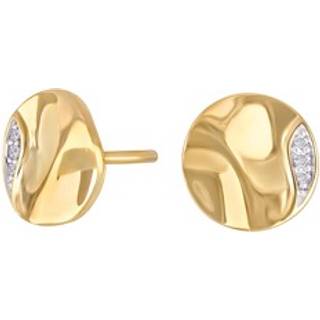 Siersbøl 14kt. guldørestikker med diamant 0.02ct W/SI