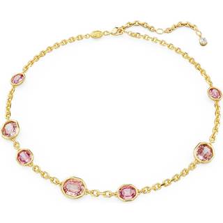 Imber Halskette, Oktagon-Schliff, Rosa, Goldlegierungsschicht