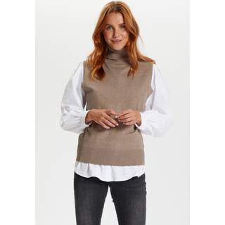 Saint Tropez Milasz Roll-N Vest Strik 30511754 Atmos Melange (LARGE)