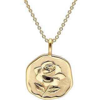trendor 68002-06 Halskette mit Monatsblume Juni 925 Silber Vergoldet