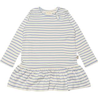 Petit Piao Spring Blue Stribet Kjole