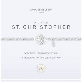 Joma A Little St Christopher Bracelet - Silver - Adjustable