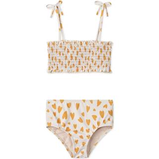 Liewood Mikaela printed smocked bikini - beige - Y 3