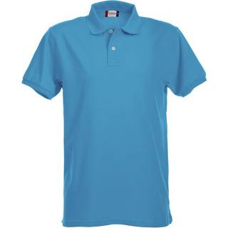 Clique 28240 Stretch Premium Polo tyrkis 2XL