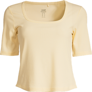 Scoop Rib Tee - Milky Vanilla