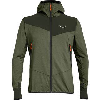 Salewa Agner Hybrid Polarlite Durastretch Fullzip Hoody Fleecejakke Herrer størrelse 46 farve olivengrøn