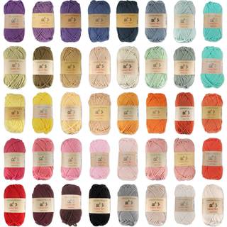 Jubileeyarn Lacery Yarn - Bulk -bomuld - 100 g/Skein - Variety Pack - 4 Skeins