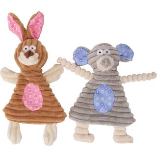 Comtim ingen fyldt hunde legetøj med squeaker holdbar hund tyggelegetøj små hunde og hvalpe kanin & elefant