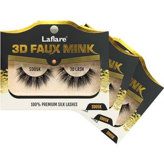 Laflare silke vipper 3d faux mink øjenvipper lys genanvendelig håndlavet naturlig udseende professionel let at anvende øjenvipper i en strikket s