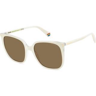 Polaroid PLD 6218/S Polarized VK6/SP 56 Solbriller Kvinder Hvid - White - 56mm
