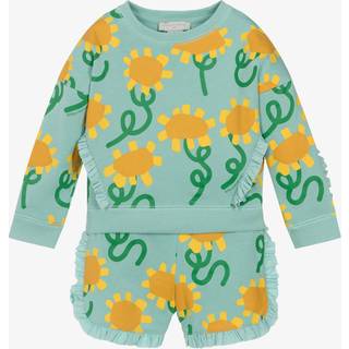 Stella McCartney Kids Floral cotton sweatshirt and sweatpants set - multicoloured - Y 10