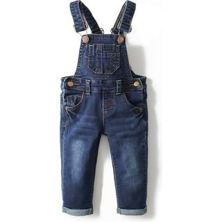 KidsCool Space Baby Boy Girl Jean overalls Toddler Slim Cute Denim Jumper Blue 18-24 måneder